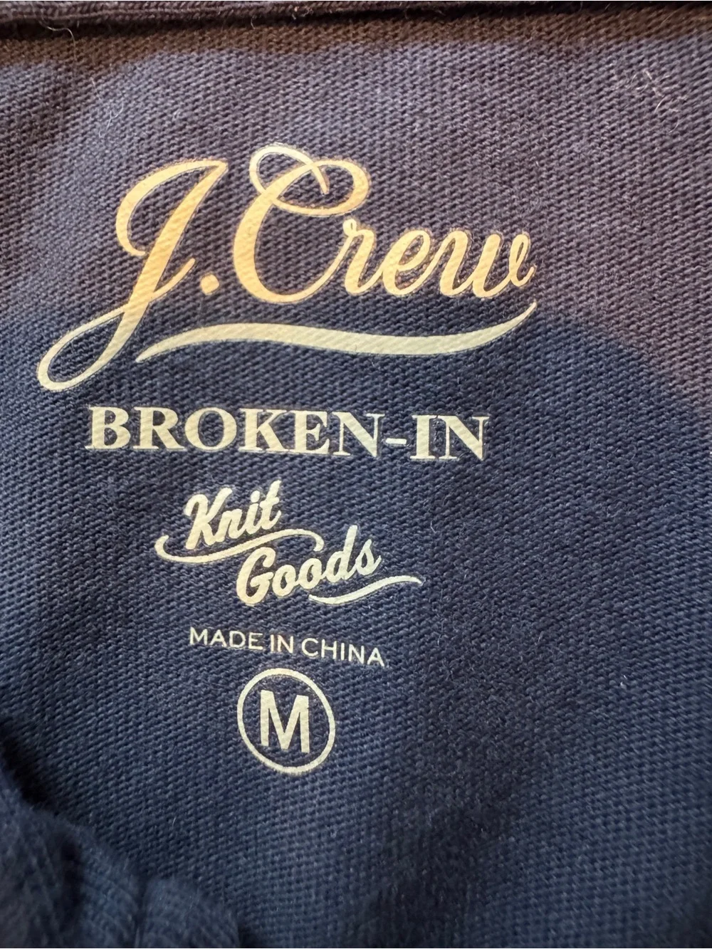 J. Crew Men’s Navy Broken-In Polo. Size M.  A+ Condition. Very soft! Retail $79.